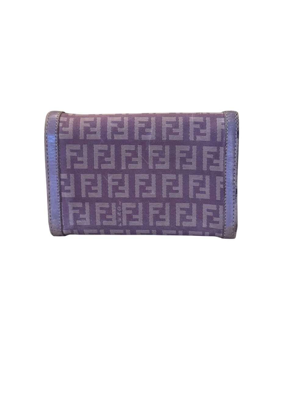Fendi Lavender Zucchino Compact Wallet - Picture 2 of 10